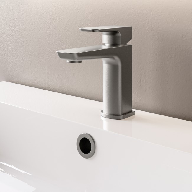 GRADE A1 - Gunmetal Mono Basin Mixer Tap - Zana